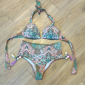 Zingara boho bikini high waisted